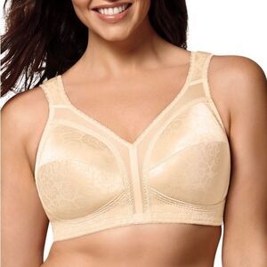 Playtex 18 Hour‎ Ultimate Shoulder Comfort Wirefree Bra Cream Beige 38C